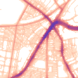 Daytime road noise heatmap for LS8 4JT