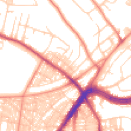 Daytime road noise heatmap for LS8 4NA