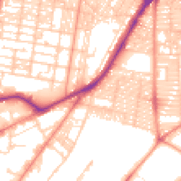 Daytime road noise heatmap for LS8 5BB