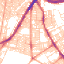 Daytime road noise heatmap for LS8 5BE
