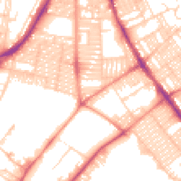 Daytime road noise heatmap for LS8 5BP