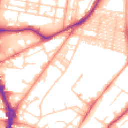 Daytime road noise heatmap for LS8 5EG