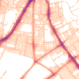 Daytime road noise heatmap for LS8 5HX