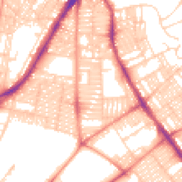 Daytime road noise heatmap for LS8 5HY