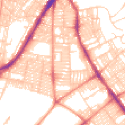 Daytime road noise heatmap for LS8 5HZ