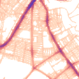 Daytime road noise heatmap for LS8 5JA