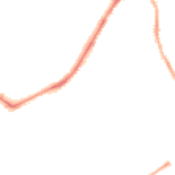 Night-time road noise heatmap for LS8 5LQ