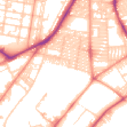Daytime road noise heatmap for LS8 5NP