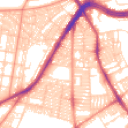 Daytime road noise heatmap for LS8 5PX