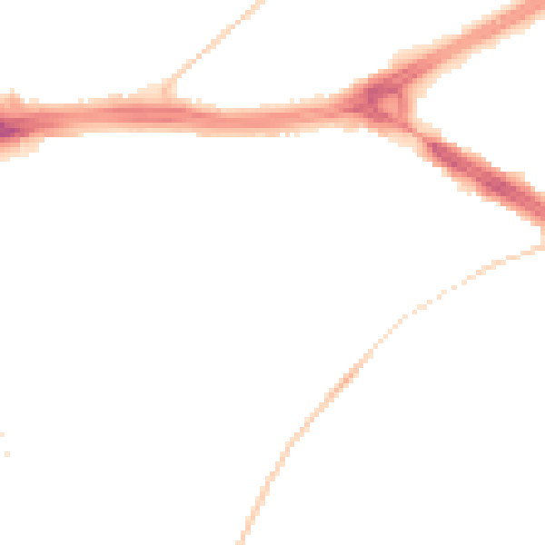 Night-time road noise heatmap for LS9 0AU
