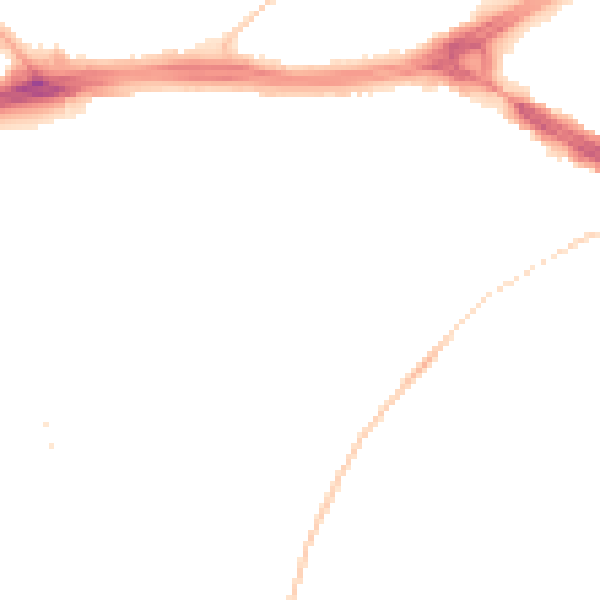 Night-time road noise heatmap for LS9 0AW