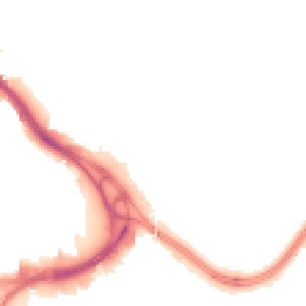 Night-time road noise heatmap for LS9 0AZ