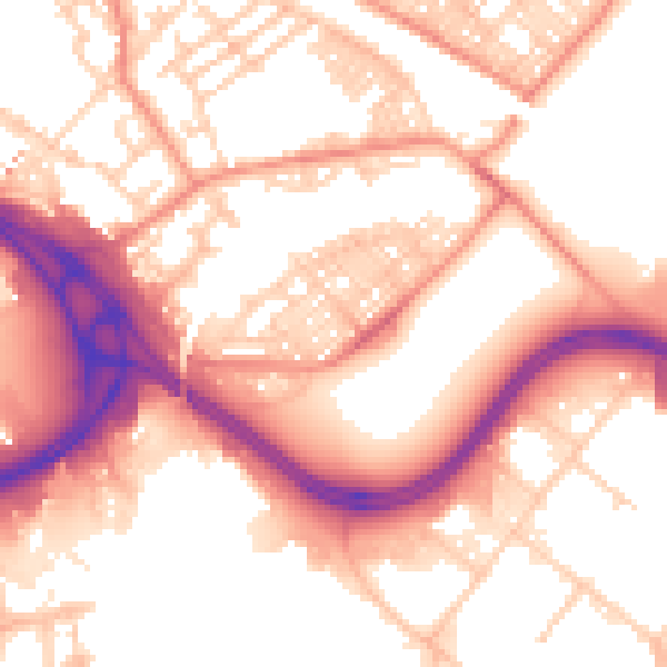 Daytime road noise heatmap for LS9 0BG