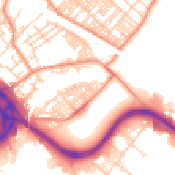 Daytime road noise heatmap for LS9 0BP