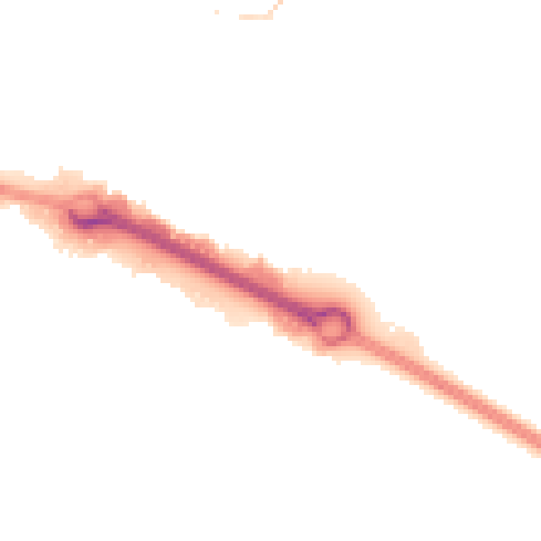 Night-time road noise heatmap for LS9 0DR
