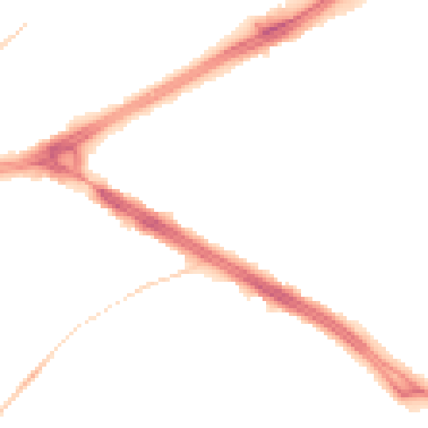 Night-time road noise heatmap for LS9 0EN