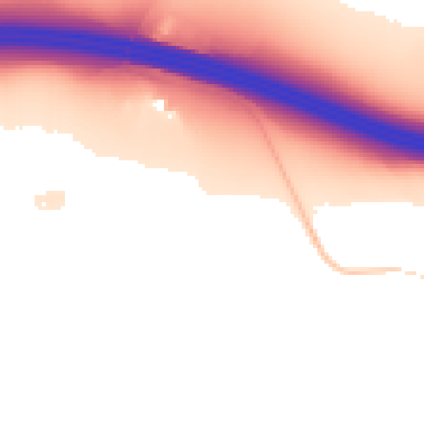 Daytime road noise heatmap for LS9 0FD
