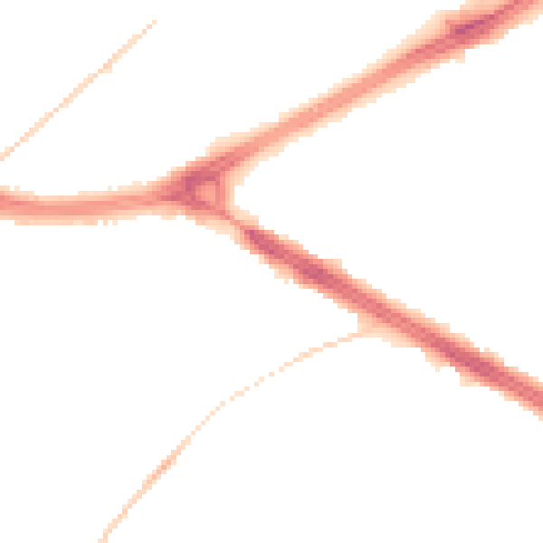 Night-time road noise heatmap for LS9 0HL