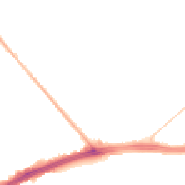 Night-time road noise heatmap for LS9 6JX