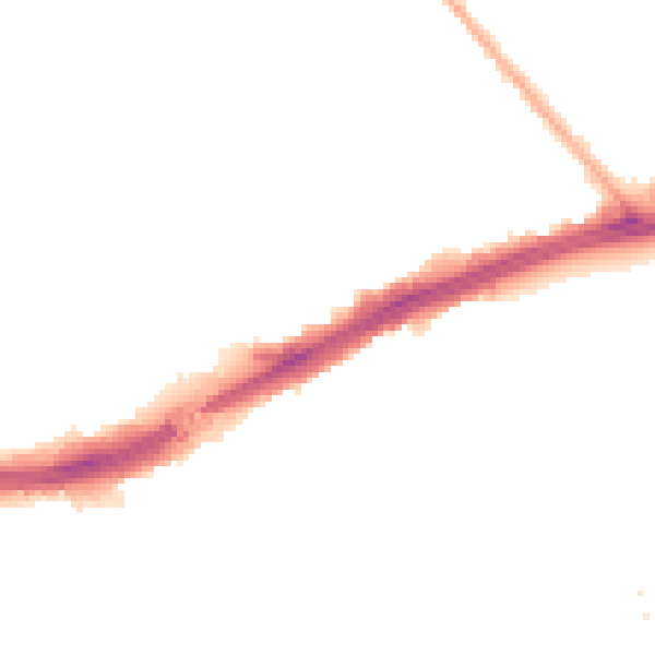 Night-time road noise heatmap for LS9 6TA