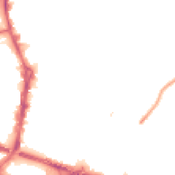 Night-time road noise heatmap for LS9 7PB