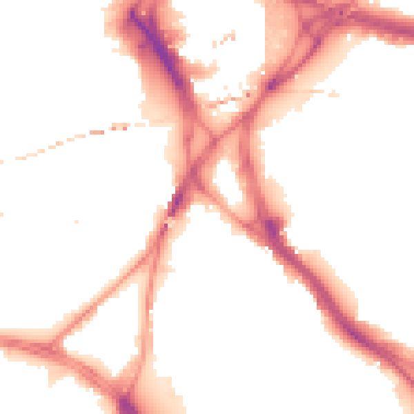 Night-time road noise heatmap for LS9 8BA
