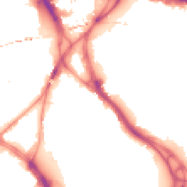 Night-time road noise heatmap for LS9 8DS