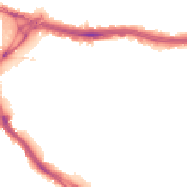 Night-time road noise heatmap for LS9 8EF