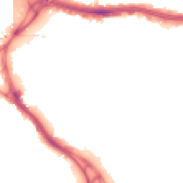Night-time road noise heatmap for LS9 8JY