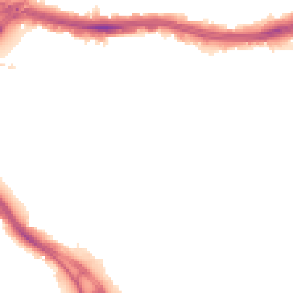 Night-time road noise heatmap for LS9 8NJ