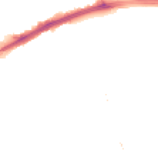 Night-time road noise heatmap for LS9 9EN