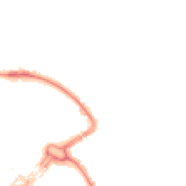 Night-time road noise heatmap for LU2 0AX
