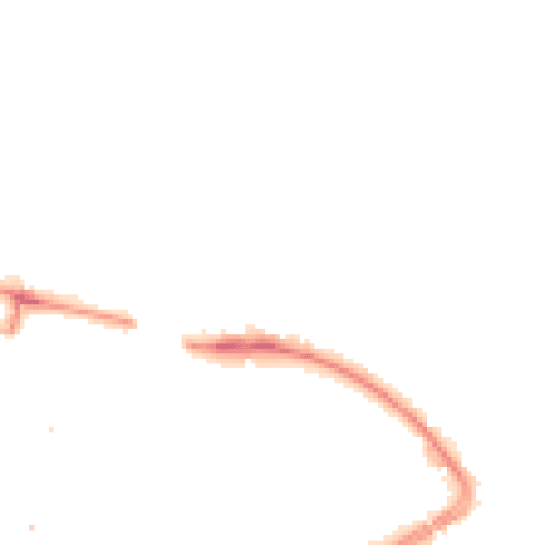 Night-time road noise heatmap for LU2 0EL
