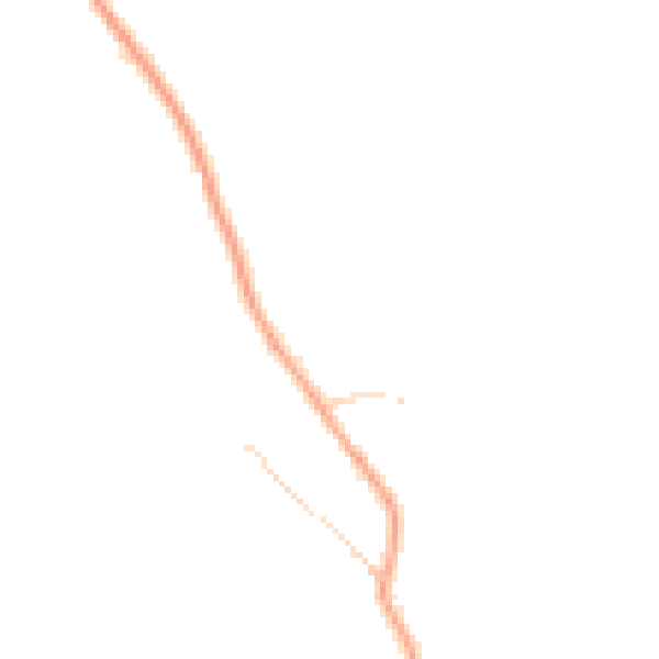 Daytime road noise heatmap for LU2 8LS