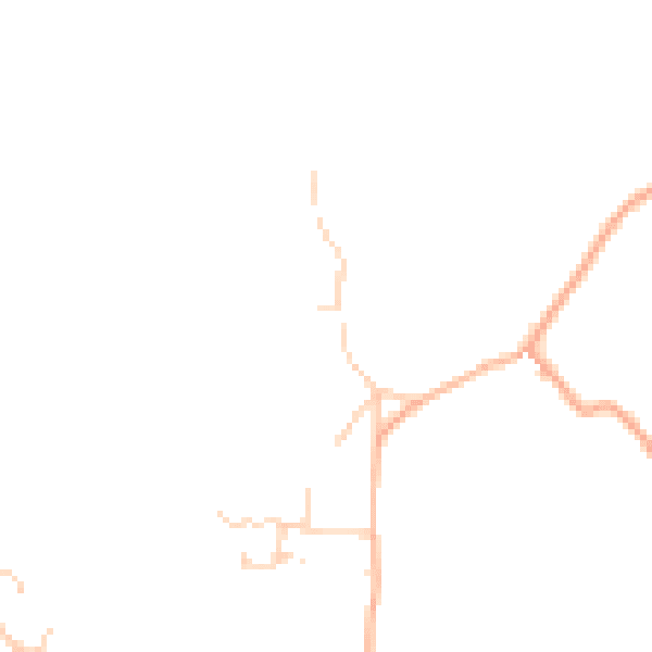 Daytime road noise heatmap for LU2 8QD