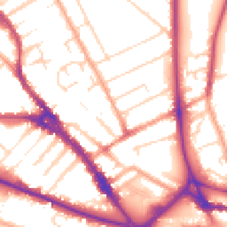 Daytime road noise heatmap for LU3 1AH