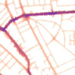 Daytime road noise heatmap for LU3 1AY