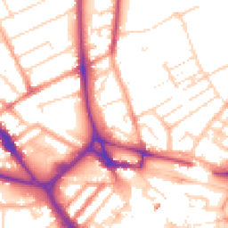 Daytime road noise heatmap for LU3 1BX