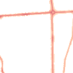 Night-time road noise heatmap for LU3 1EN