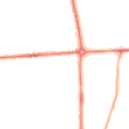 Night-time road noise heatmap for LU3 1ND