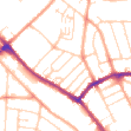 Daytime road noise heatmap for LU3 1RX