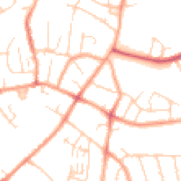 Daytime road noise heatmap for LU3 1TT