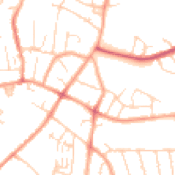 Daytime road noise heatmap for LU3 1XD