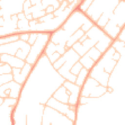 Daytime road noise heatmap for LU3 2EU
