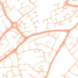 Daytime road noise heatmap for LU3 2UG