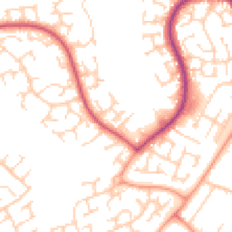 Daytime road noise heatmap for LU3 4DD
