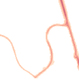 Night-time road noise heatmap for LU3 4DU