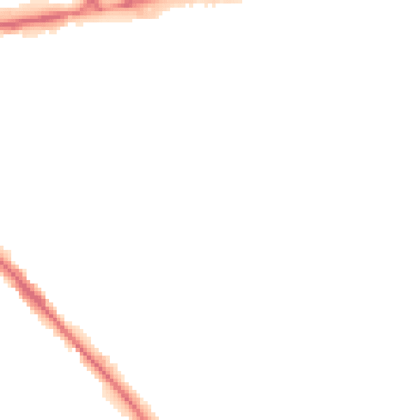 Night-time road noise heatmap for LU5 4AE