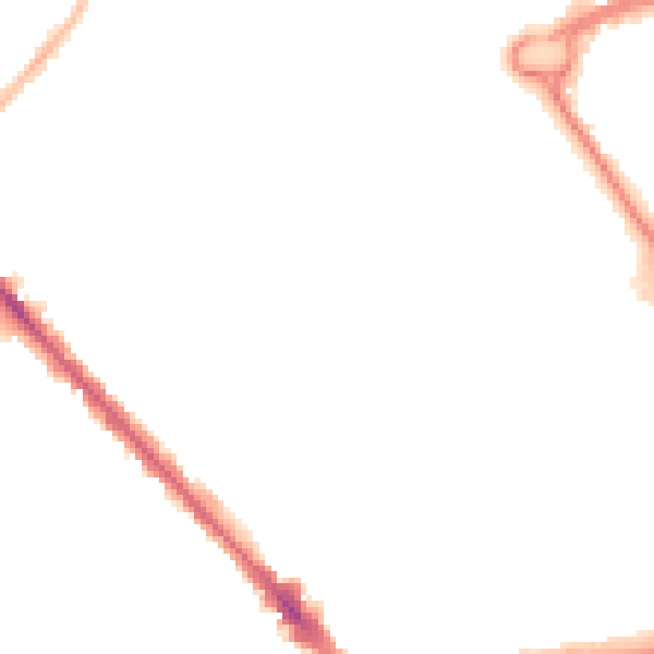 Night-time road noise heatmap for LU5 4JD