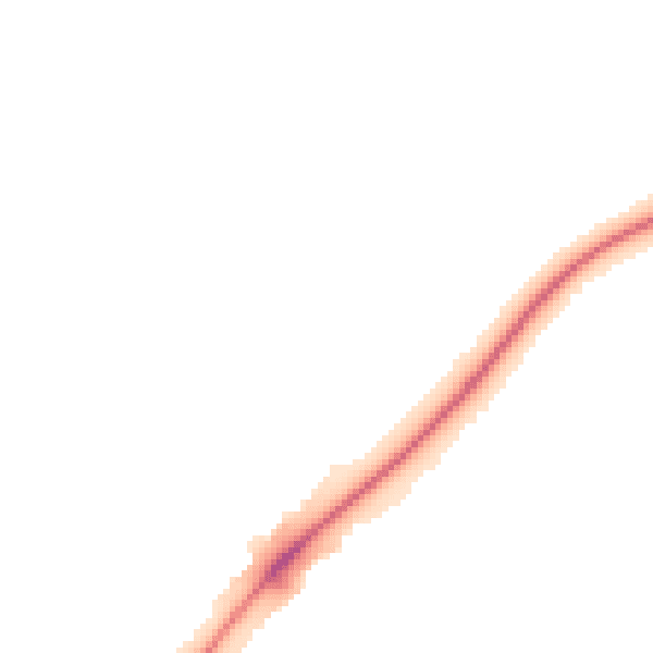 Night-time road noise heatmap for LU5 5FY